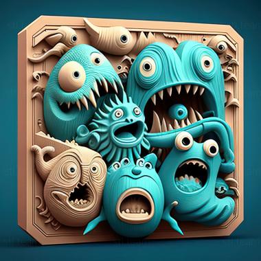 3D model Monsters vs Aliens (STL)